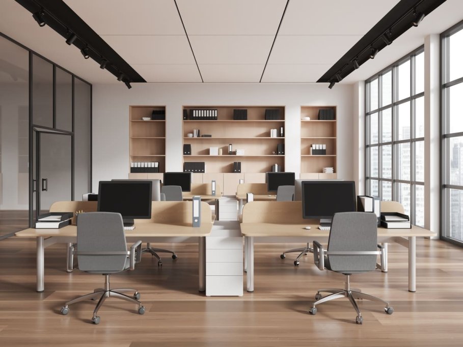 Cum transformi un spațiu rigid într-un birou care inspiră, cu mobilier modern și luxos
