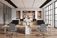 Cum transformi un spațiu rigid într-un birou care inspiră, cu mobilier modern și luxos